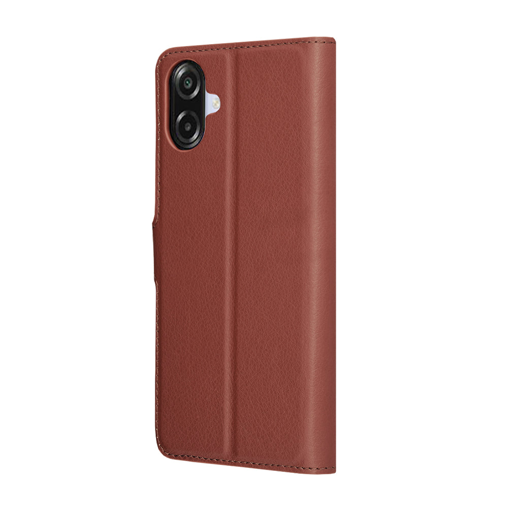 Case for Samsung Galaxy A07 4G A075, Techsuit, Leather Folio, Brown