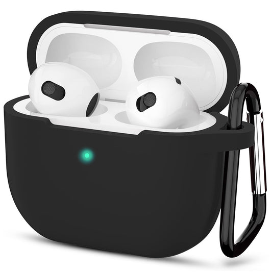 Techsuit Silikonhülle für Apple AirPods 3, Schwarz