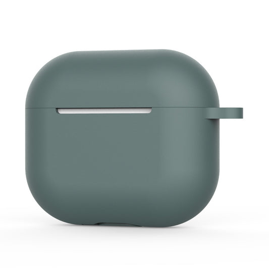 Techsuit Silikonhülle für Apple AirPods 4, Dunkelgrün