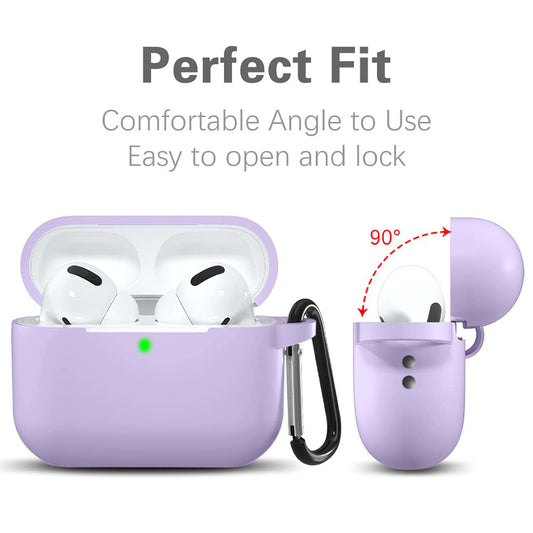 Techsuit Silikonhülle für Apple AirPods Pro Serie, Lila