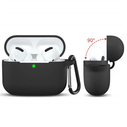 Techsuit Silikonhülle für Apple AirPods Pro Serie, Schwarz