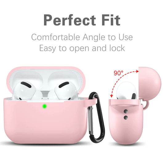 Techsuit Silikonhülle für Apple AirPods Pro Serie, Rosa
