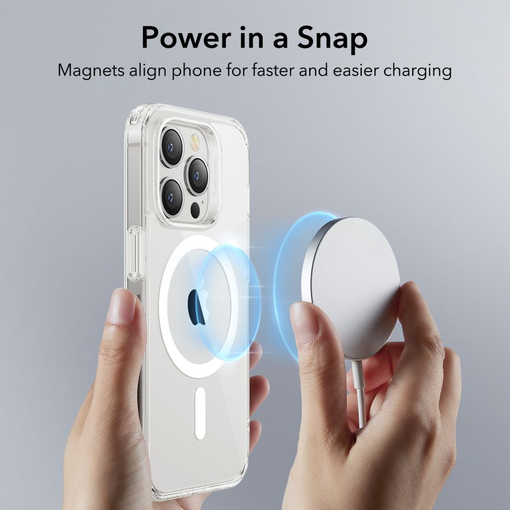 MagSafe Hülle für Apple iPhone 14 Pro Max, ESR, Ch Halolock, Transparent
