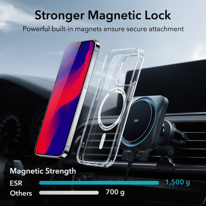 MagSafe Hülle für Apple iPhone 14 Pro Max, ESR, Ch Halolock, Transparent