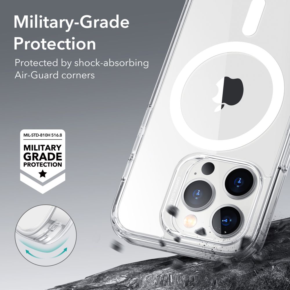 MagSafe Hülle für Apple iPhone 14 Pro Max, ESR, Ch Halolock, Transparent