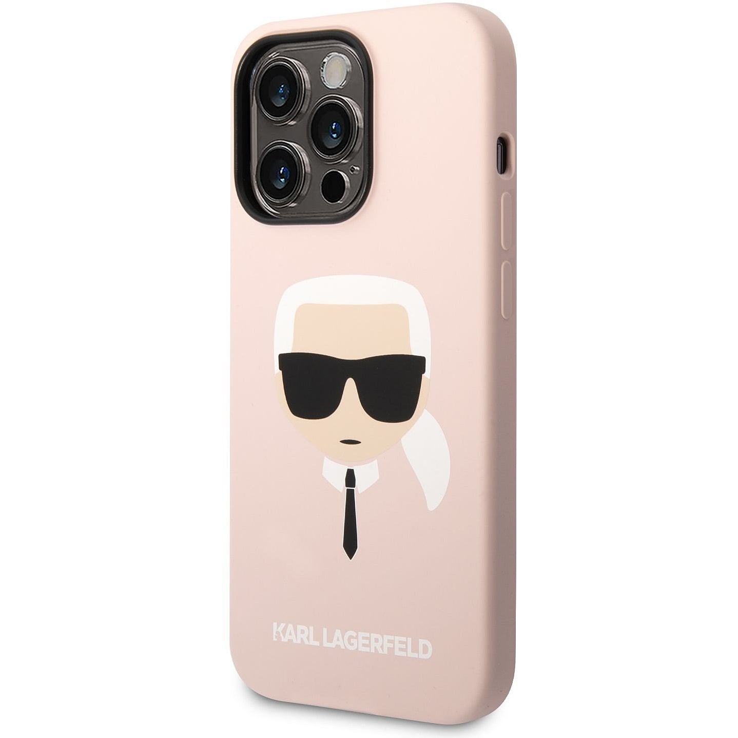 MagSafe Hülle für Apple iPhone 14 Pro, Karl Lagerfeld, Silicone Karl Head, Rosa