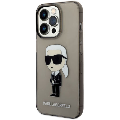 Hülle für Apple iPhone 14 Pro Max, Karl Lagerfeld, IML Ikonik NFT, Schwarz