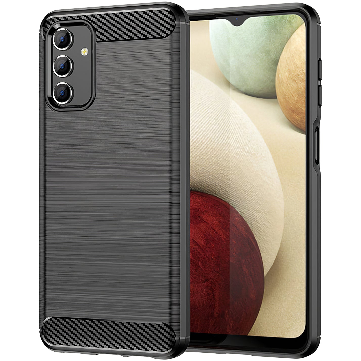 Hülle für Samsung Galaxy A04s A047 / A13 5G A136, OEM, Carbon, Schwarz
