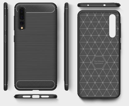 Hülle für Huawei P20 Pro, OEM, Carbon, Schwarz