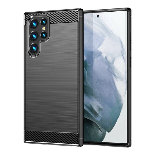 Hülle für Samsung Galaxy S23 Ultra S918, OEM, Carbon, Schwarz