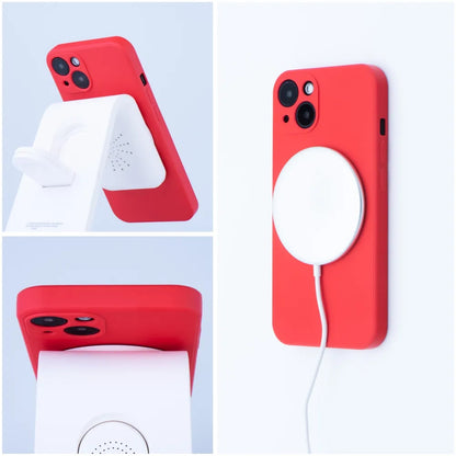 MagSafe Case for Apple iPhone 12 Pro, OEM, Silicone, Red