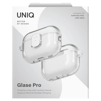 UNIQ Glase Pro Hülle für Apple AirPods Pro 3, Transparent