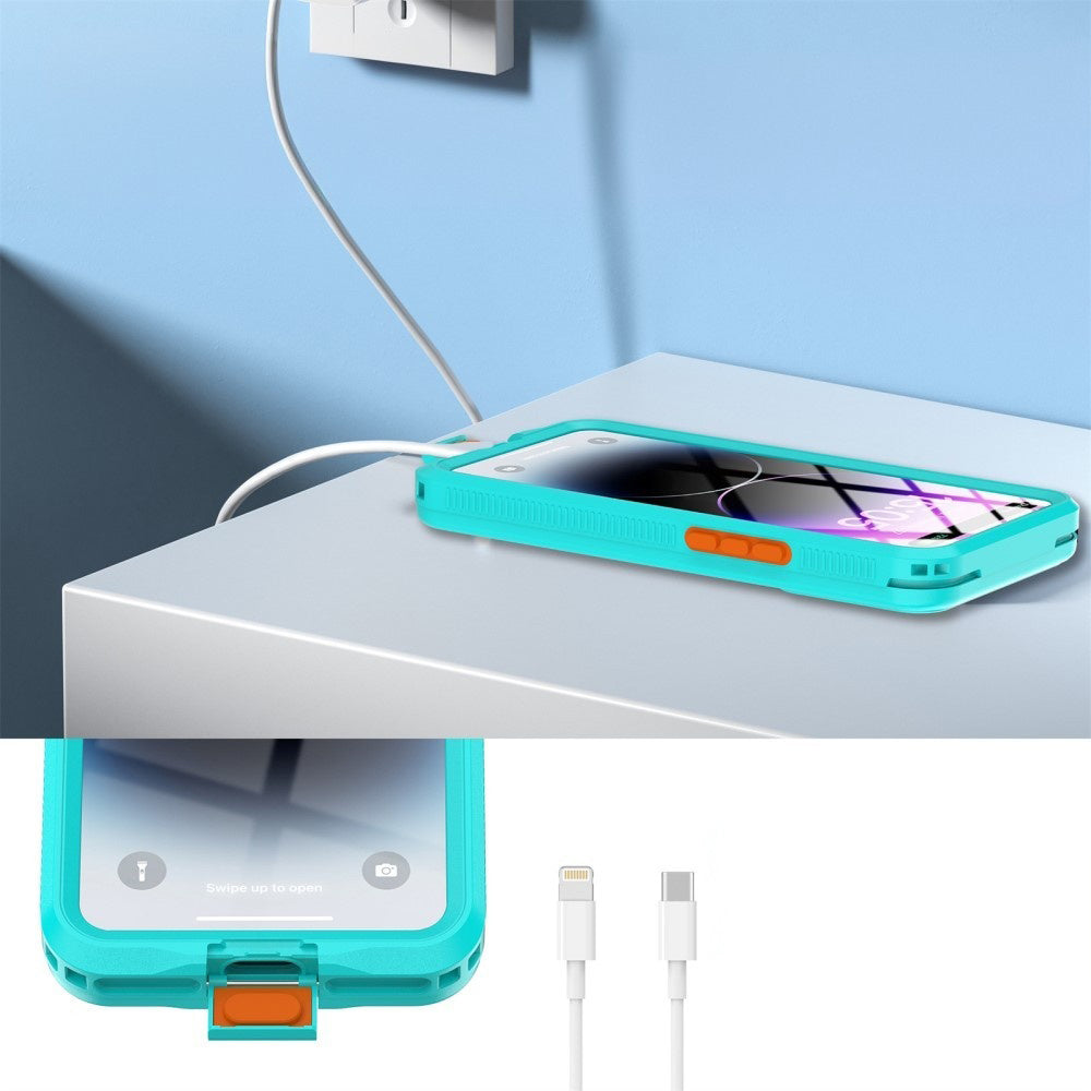 Universelle wasserdichte Hülle für Telefon max. 6,1 Zoll, ShellBox, AirBox, Blau