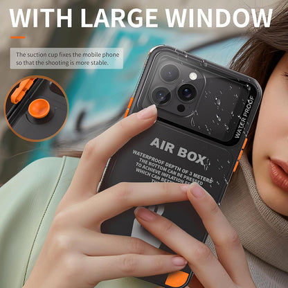 Universelle wasserdichte Hülle für Telefon max. 6,1 Zoll, ShellBox, AirBox, Schwarz