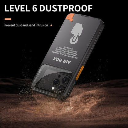 Universelle wasserdichte Hülle für Telefon max. 6,7 Zoll, ShellBox, AirBox, Schwarz