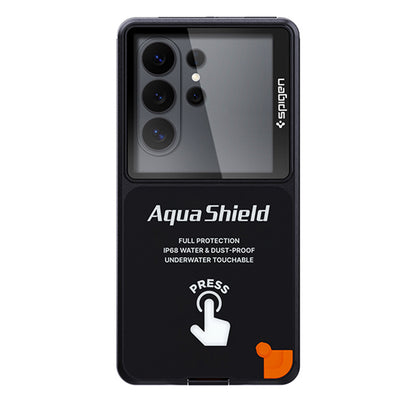 Universelle wasserdichte Hülle Spigen, Aqua Shield A604, Schwarz ACS11675