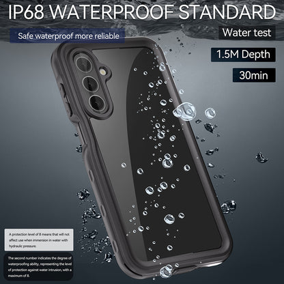 Wasserdichte Hülle für Samsung Galaxy A16 5G A166 / A16 4G A165, ShellBox, Schwarz