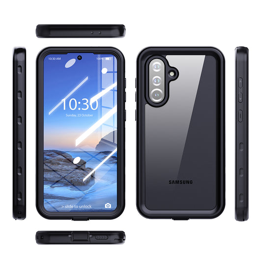 Wasserdichte Hülle für Samsung Galaxy A36 A366, ShellBox, Schwarz