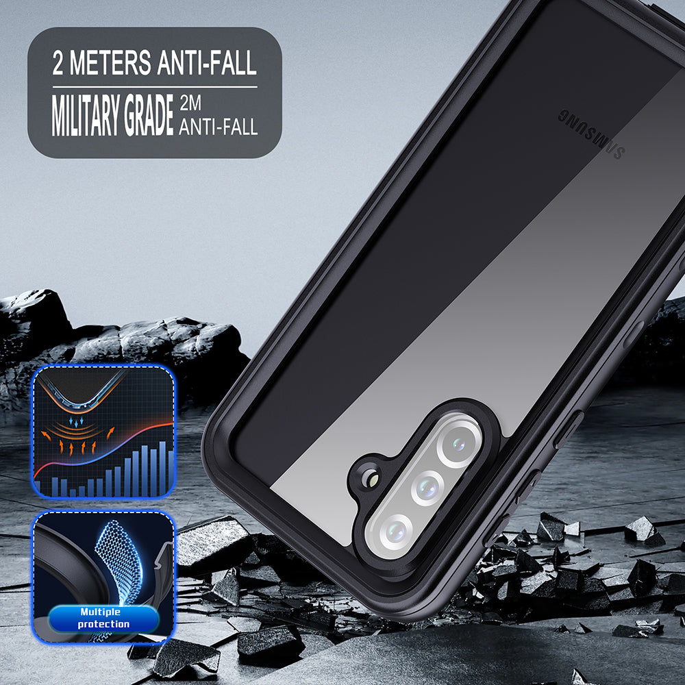 Waterproof Case for Samsung Galaxy A36 A366, ShellBox, Black
