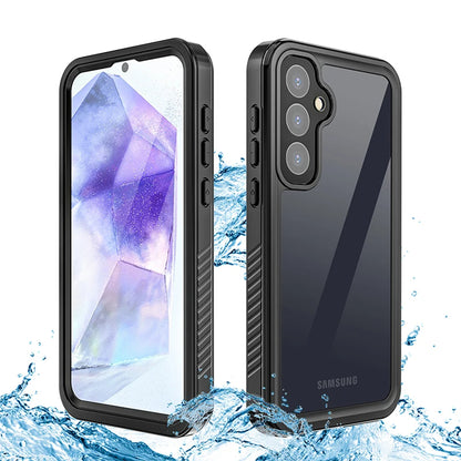 Waterproof Case for Samsung Galaxy A55 5G A556, ShellBox, Black