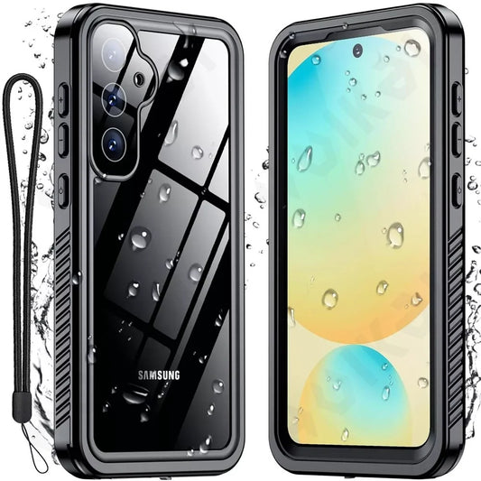 Wasserdichte Hülle für Samsung Galaxy S25+ S936, ShellBox, Schwarz