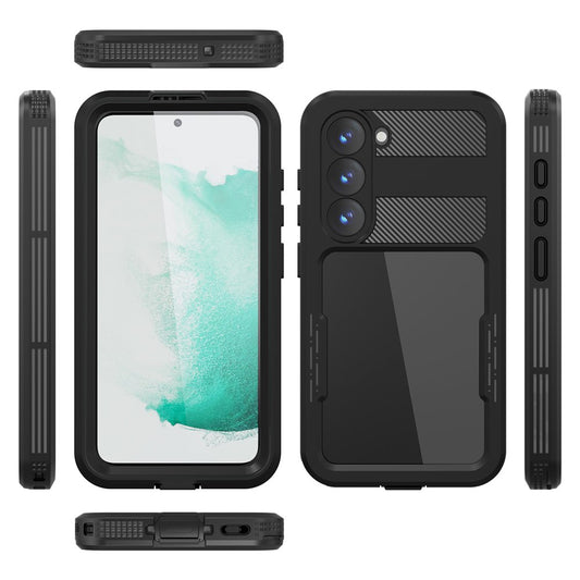 Wasserdichte Hülle für Samsung Galaxy S26, ShellBox, Schwarz