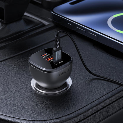 Auto-Ladegerät Acefast B14, 165W, 5A, 1 x USB-A - 2 x USB-C, Schwarz