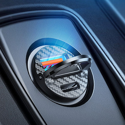 Auto-Ladegerät Ainope, 30W, 5A, 1 x USB-A - 1 x USB-C, Schwarz