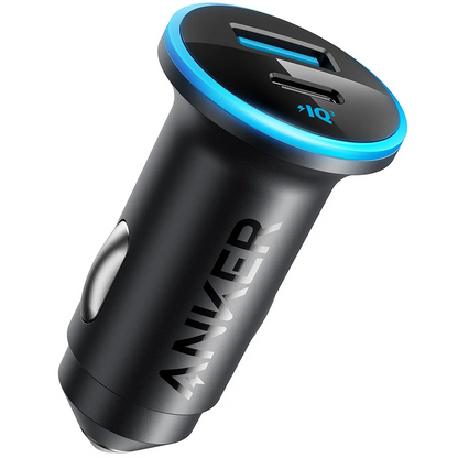 Auto-Ladegerät Anker 323, 52,5W, 3A, 1 x USB-A - 1 x USB-C, Schwarz, Wiederverpackt A2735G11