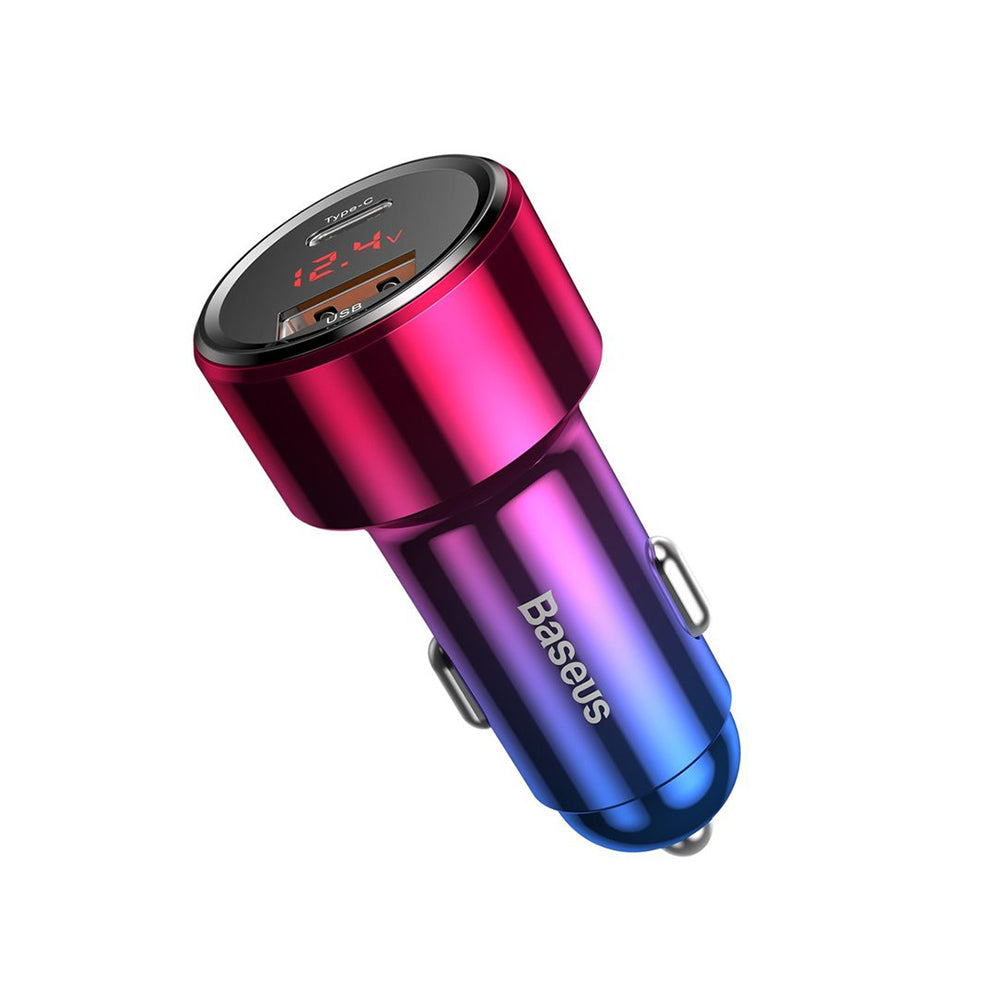 Auto-Ladegerät Baseus Magic Display Series, 45W, 5A, 1 x USB-A - 1 x USB-C, Multicolor CCMLC20C-09