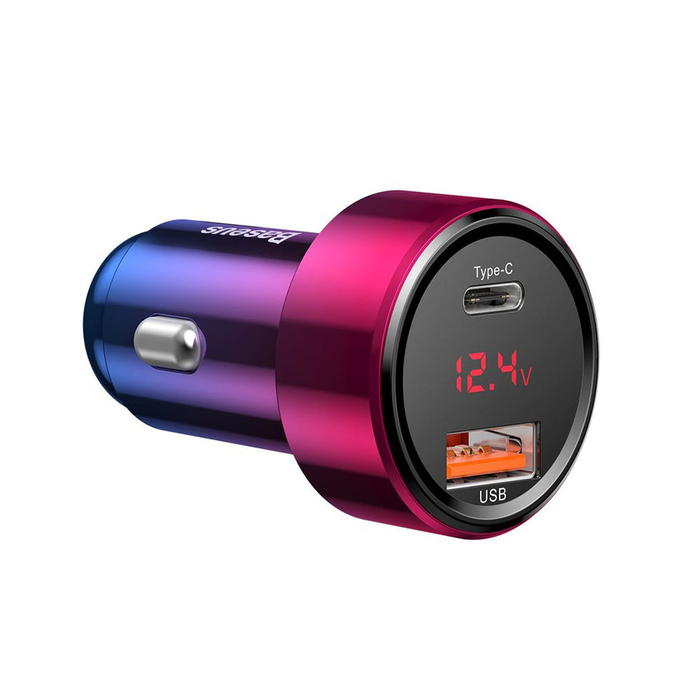 Auto-Ladegerät Baseus Magic Display Series, 45W, 5A, 1 x USB-A - 1 x USB-C, Multicolor CCMLC20C-09