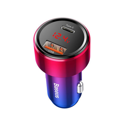 Auto-Ladegerät Baseus Magic Display Series, 45W, 5A, 1 x USB-A - 1 x USB-C, Multicolor CCMLC20C-09