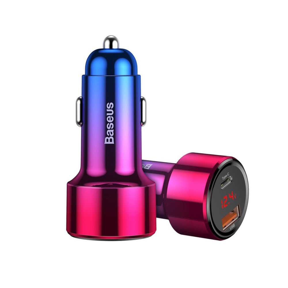 Auto-Ladegerät Baseus Magic Display Series, 45W, 5A, 1 x USB-A - 1 x USB-C, Multicolor CCMLC20C-09