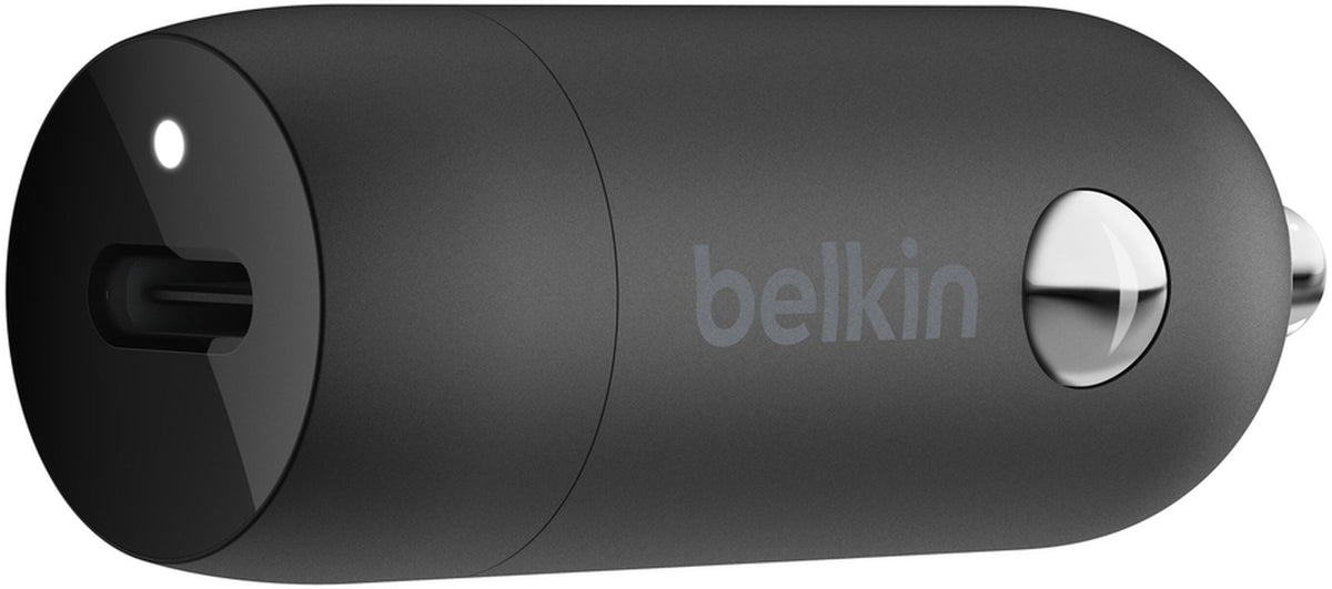 Belkin BoostCharge Auto-Ladegerät, 30W, 3A, 1 x USB-C, Schwarz CCA004btBK