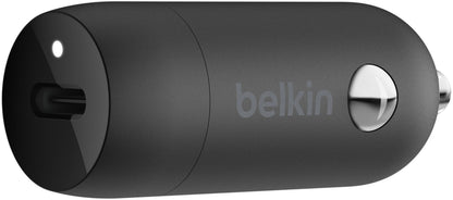 Belkin BoostCharge Auto-Ladegerät, 30W, 3A, 1 x USB-C, Schwarz CCA004btBK