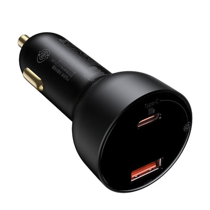 Auto-Ladegerät mit USB-C Kabel Baseus Superme, 100W, 5A, 1 x USB-A - 1 x USB-C, Schwarz TZCCZX-01