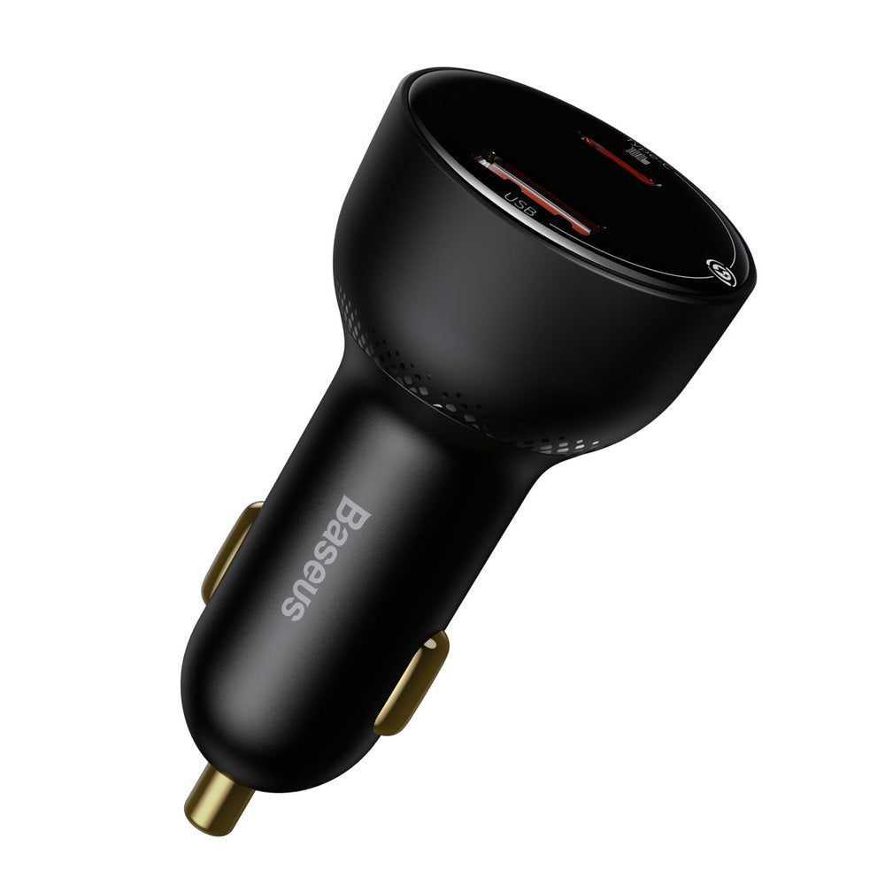 Auto-Ladegerät mit USB-C Kabel Baseus Superme, 100W, 5A, 1 x USB-A - 1 x USB-C, Schwarz TZCCZX-01
