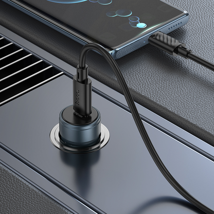 Auto-Ladegerät mit USB-C-Kabel HOCO Z57, 30W, 3A, 1 x USB-C, Grau