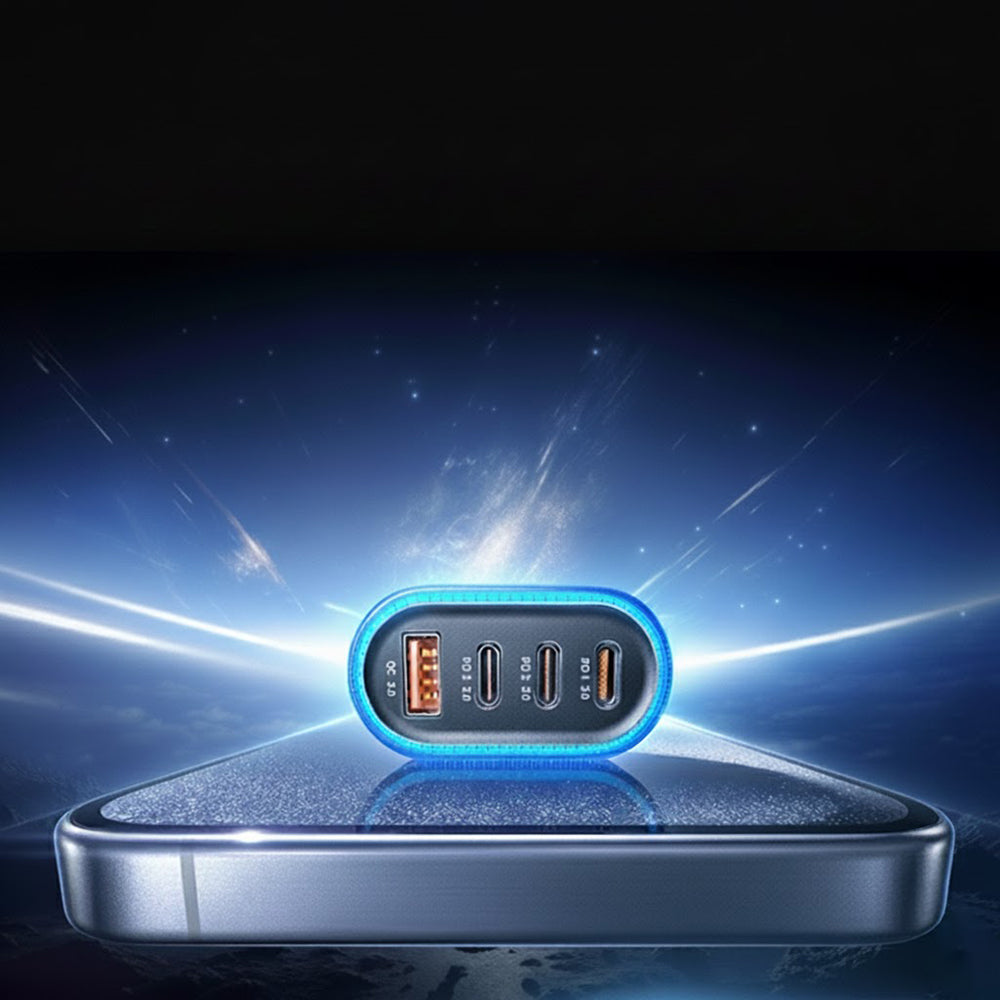 Auto-Ladegerät mit USB-C Kabel Lisen, 101W, 3.25A, 1 x USB-A - 3 x USB-C, Schwarz YL0223120021