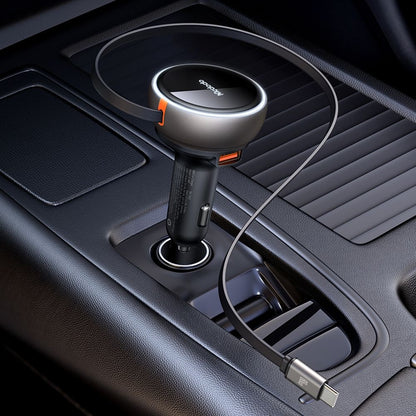 Car Charger with USB-C Cable McDodo CC-4850, 80W, 3A, 1 x USB-A - 1 x USB-C, Black