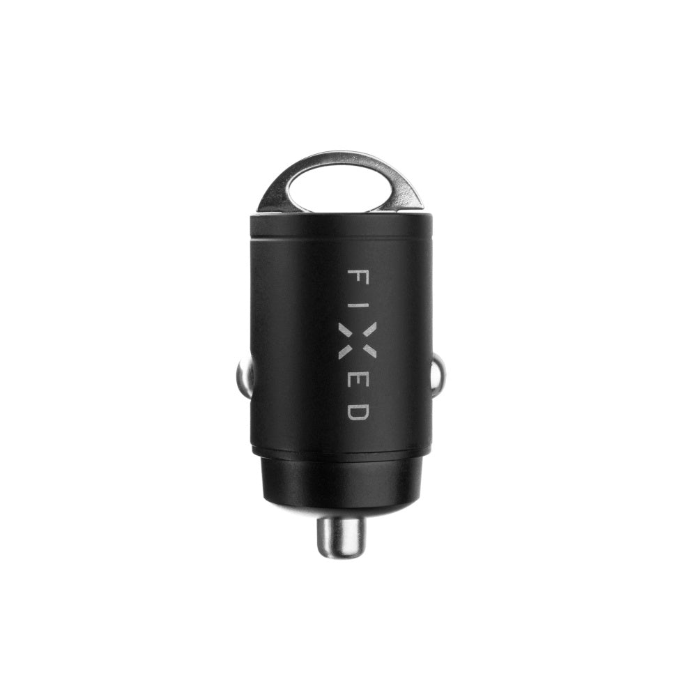Fixed Auto Charger, 30W, 3A, 2 x USB-C, Black