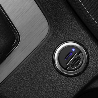 Fixed Auto Charger, 30W, 3A, 2 x USB-C, Black