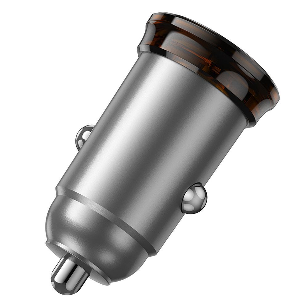 Auto-Ladegerät HOCO NZ16A, 43W, 3A, 1 x USB-A - 1 x USB-C, Grau