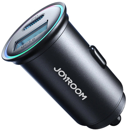 Auto-Ladegerät Joyroom JR-CCN04, 60W, 3A, 1 x USB-A - 1 x USB-C, Schwarz