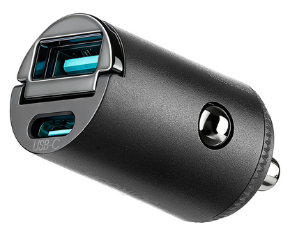 Auto-Ladegerät Joyroom JR-CCN18, 65W, 1 x USB-A - 1 x USB-C, Schwarz