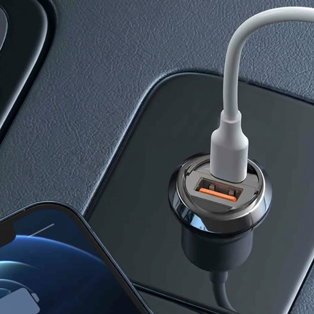 Auto-Ladegerät Lito IN-C03, 30W, 3A, 1 x USB-A - 1 x USB-C, Schwarz