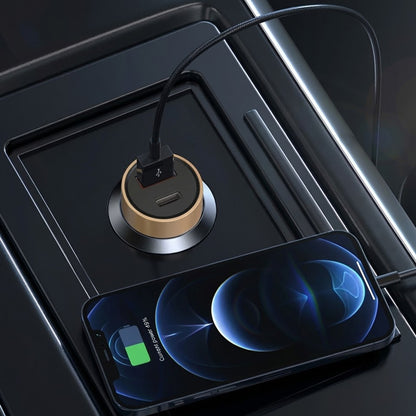 Auto-Ladegerät Lito IN-C04, 52W, 3A, 1 x USB-A - 1 x USB-C, Schwarz