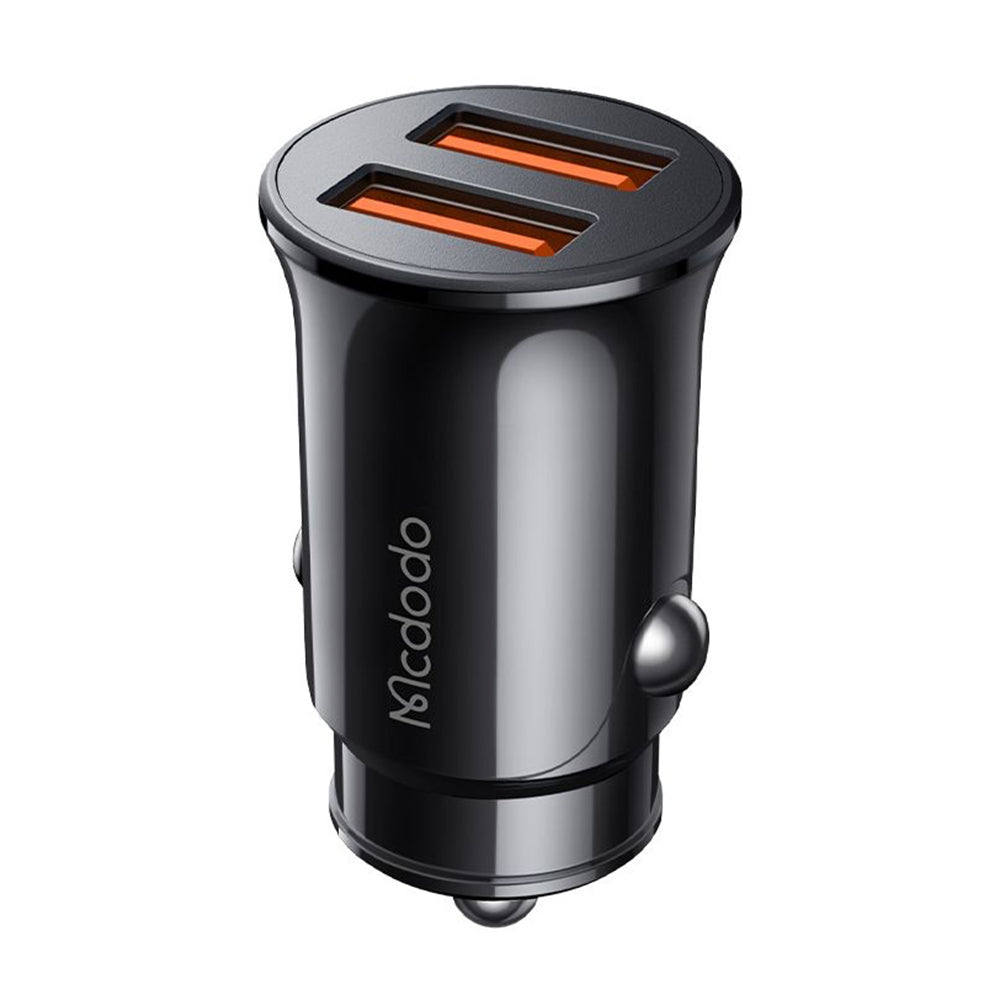Auto-Ladegerät McDodo CC-6602, 12W, 2.4A, 2 x USB-A, Schwarz