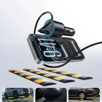 Orico HyperDrive Auto-Ladegerät, 165W, 5A, 1 x USB-A - 2 x USB-C, Schwarz