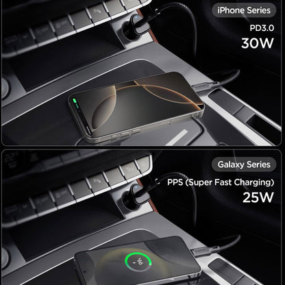 Auto-Ladegerät Spigen EV301 Essential, 30W, 3A, 1 x USB-C, Schwarz